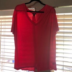 Express button back shirt